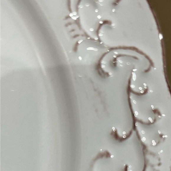 Pair of Pier One Antique Scroll Salad Plates - Picture 2 of 3